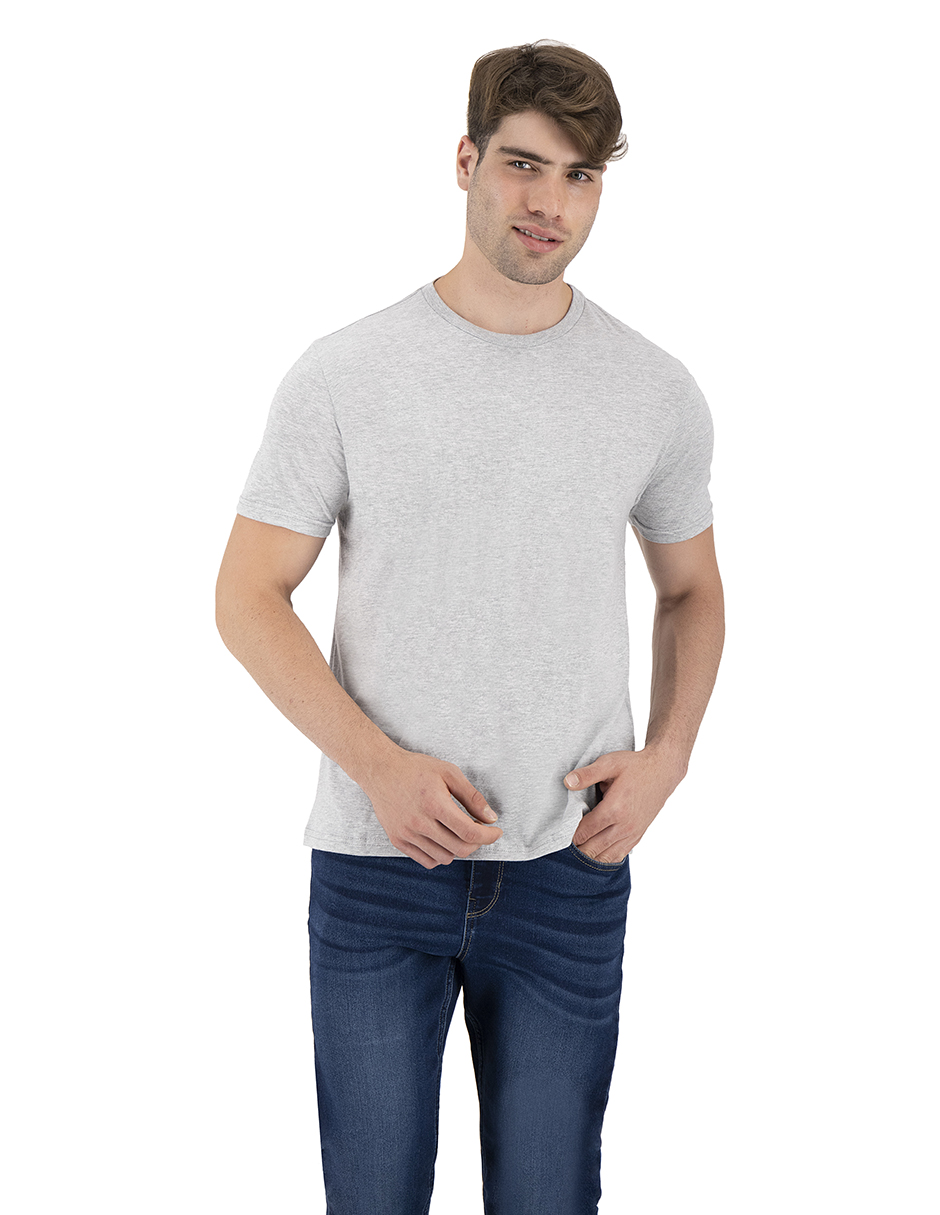 Foto 5 | Playera Básica Indicum Denim Gris para Hombre