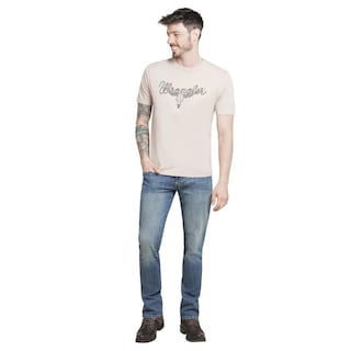 Foto 4 | Playera Wrangler Hombre Slim Manga Larga 295 Beige