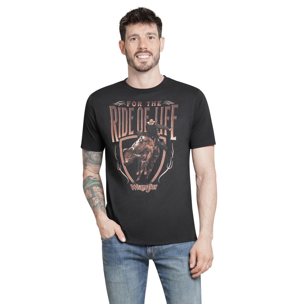 Foto 2 pulgar | Playera Wrangler Hombre Slim Manga Corta 293 Negro