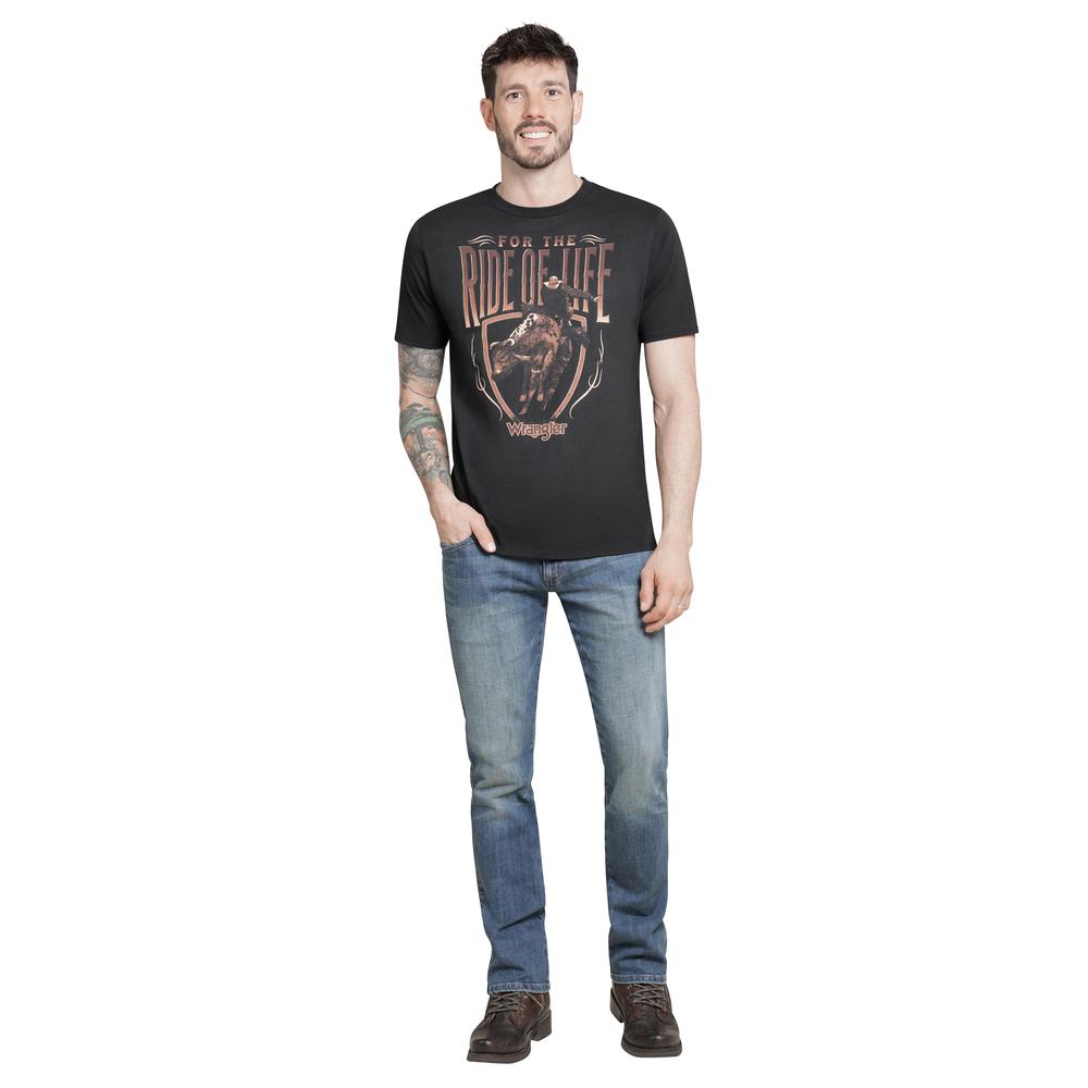 Foto 5 pulgar | Playera Wrangler Hombre Slim Manga Corta 293 Negro