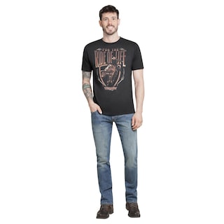 Foto 4 | Playera Wrangler Hombre Slim Manga Corta 293 Negro