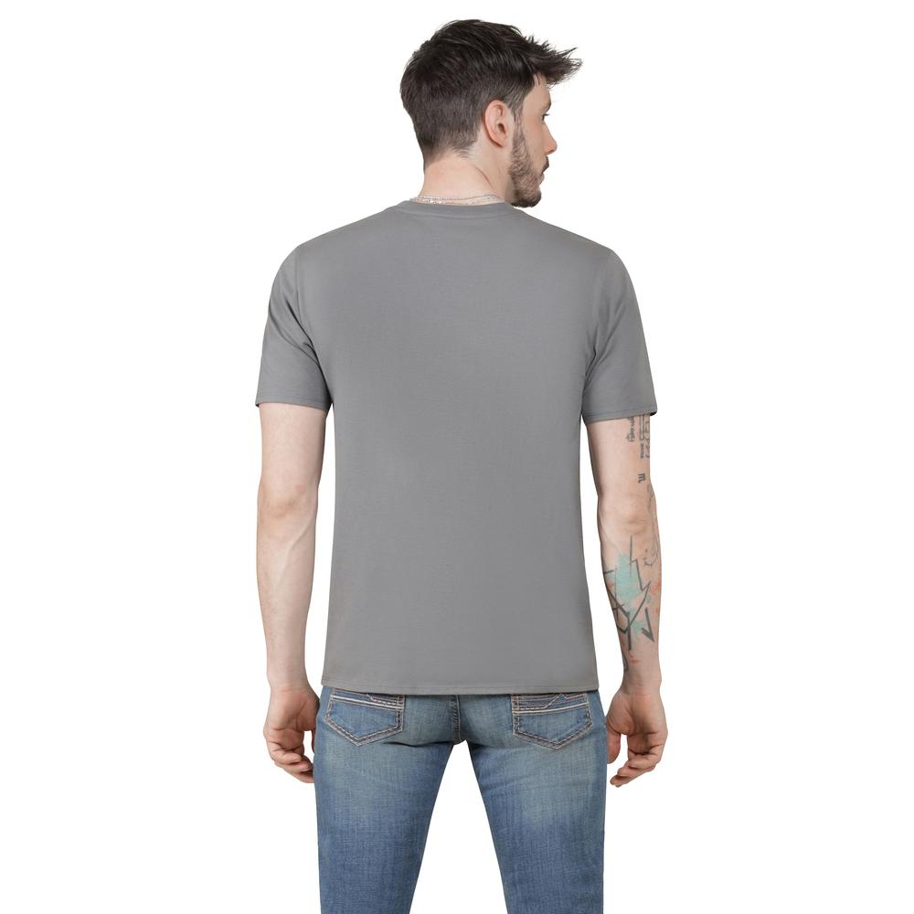 Foto 4 pulgar | Playera Wrangler Hombre Slim Manga Corta 294 Gris Oscuro