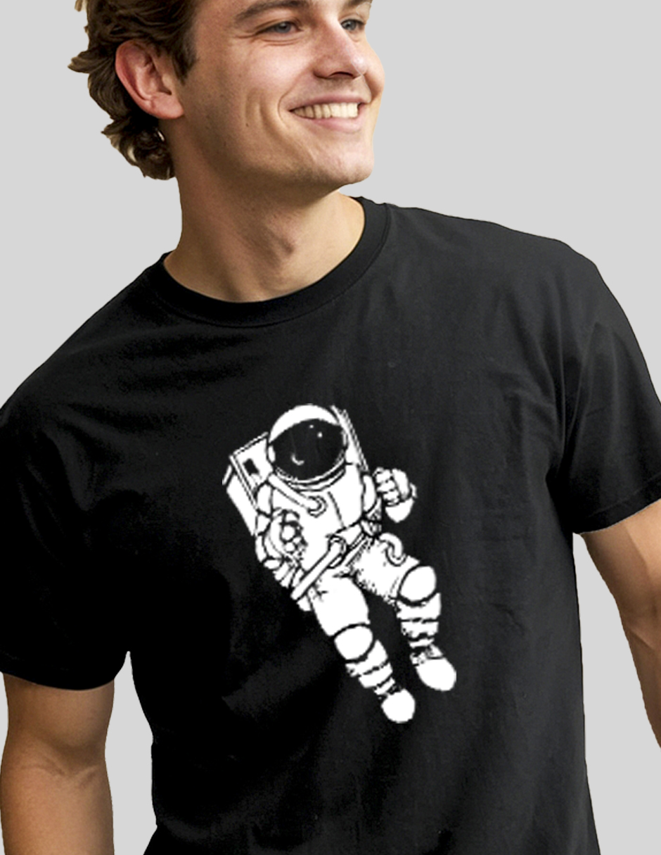 Foto 4 pulgar | Playera OEM Estampada Negra para Hombre