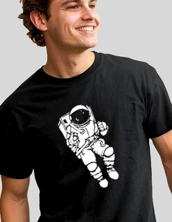 Foto 3 | Playera OEM Estampada Negra para Hombre