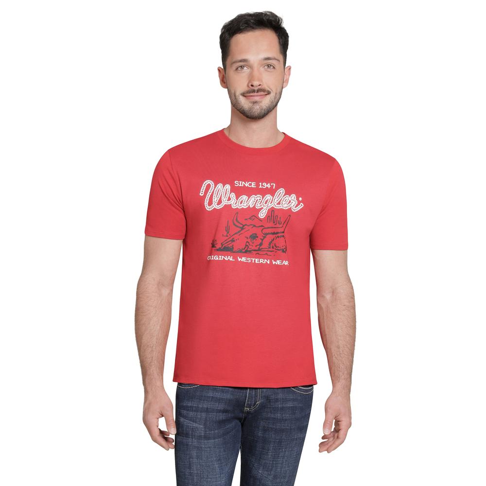 Playera Wrangler Hombre Slim Manga Corta 289 Rojo