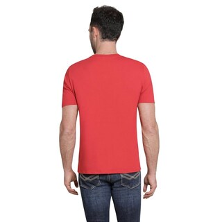Foto 3 | Playera Wrangler Hombre Slim Manga Corta 289 Rojo