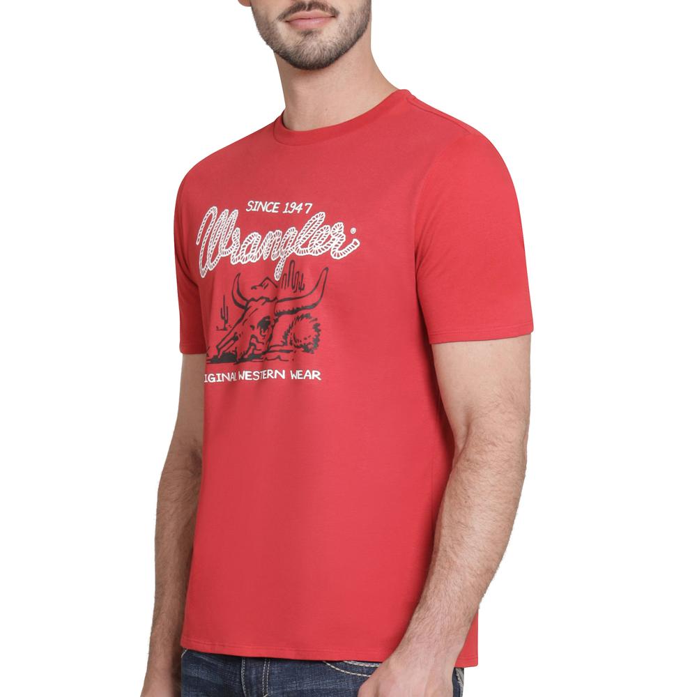 Foto 6 pulgar | Playera Wrangler Hombre Slim Manga Corta 289 Rojo
