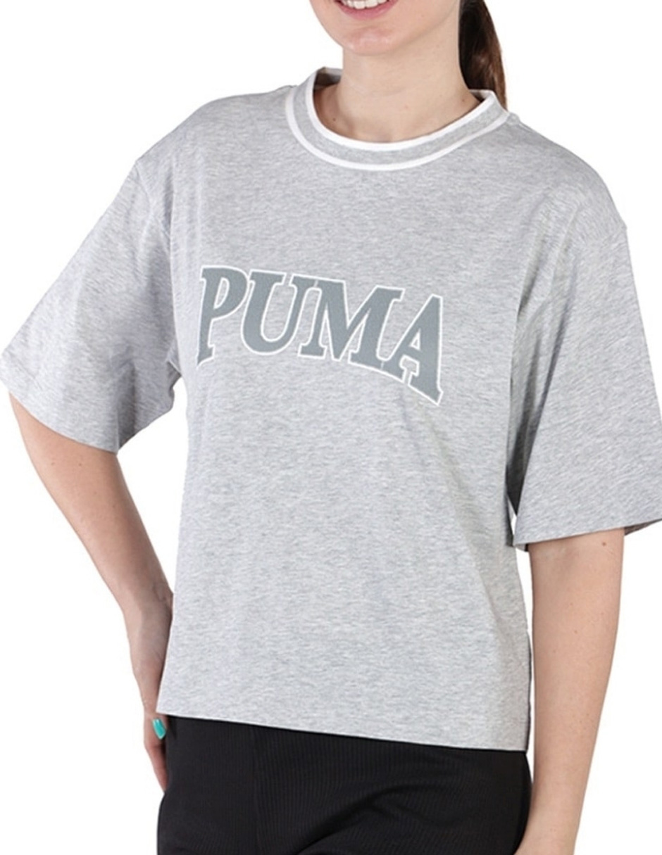 Foto 4 pulgar | Playera Puma Squad Graph 67790304 Gris