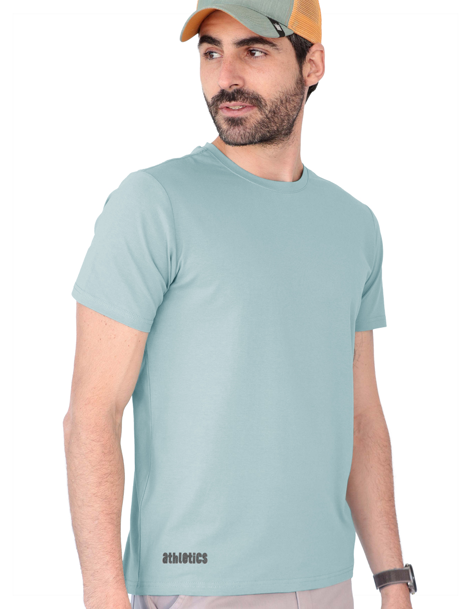 Foto 3 pulgar | Playera Caballero Tish-le2504 Roosevelt Aqua