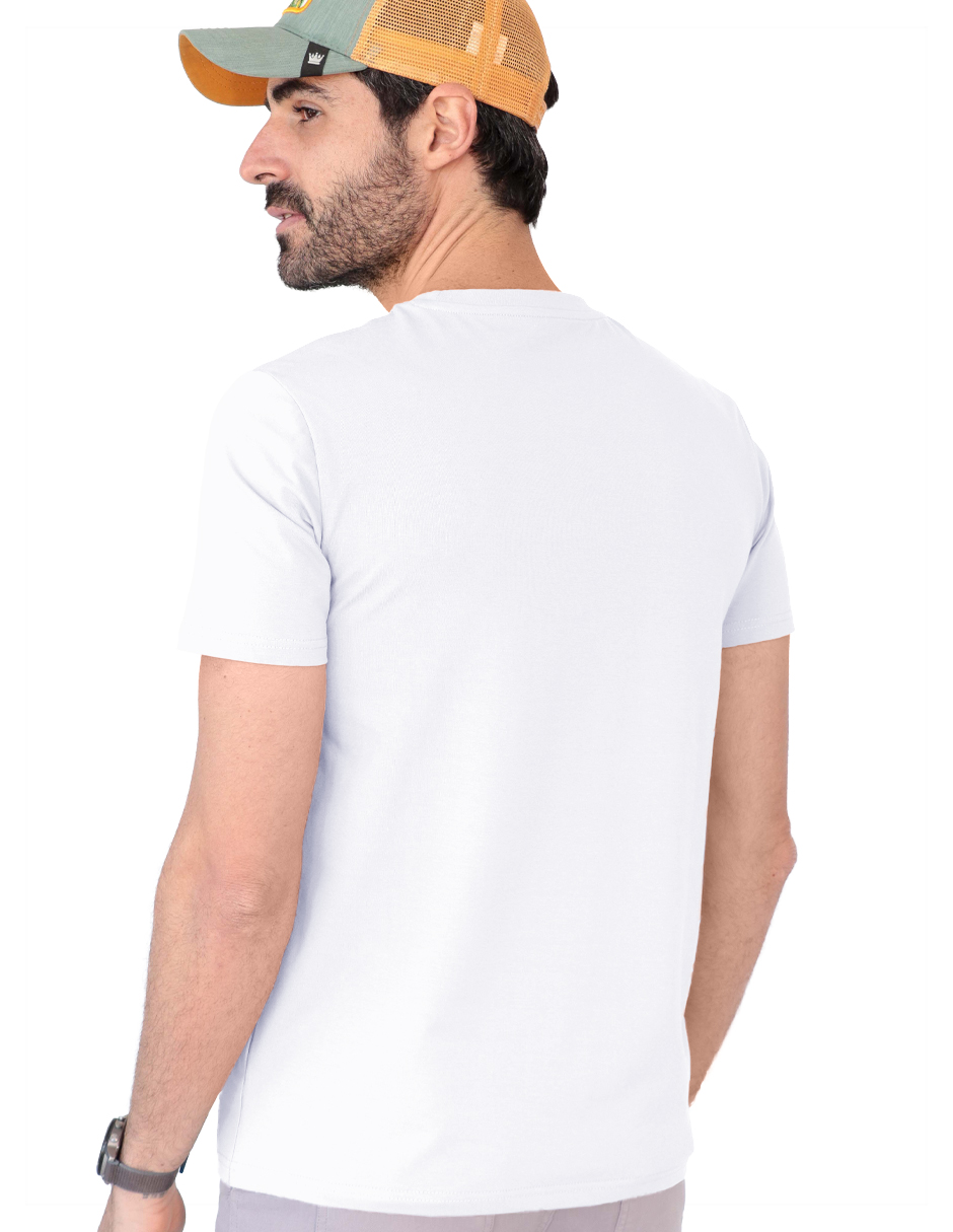 Foto 4 pulgar | Playera Caballero Tish-le2504 Roosevelt Blanco