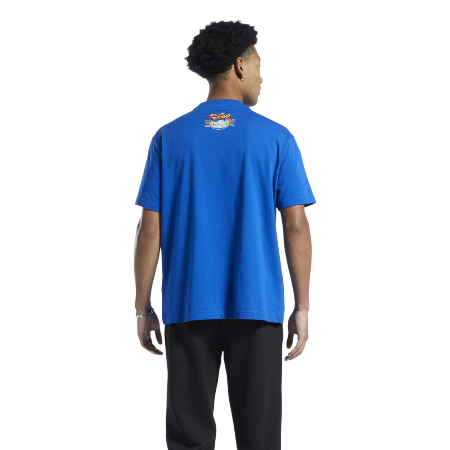 Foto 5 pulgar | Playera Reebok Rbk Sf Temple Fight   Unisex Color Azul Modelo Hu1701