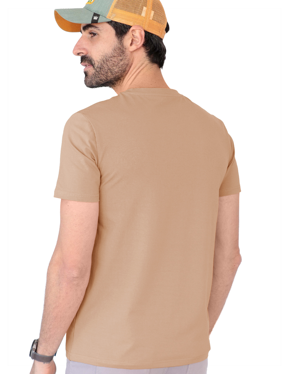 Foto 4 pulgar | Playera Caballero Tish-le2504 Roosevelt Camel