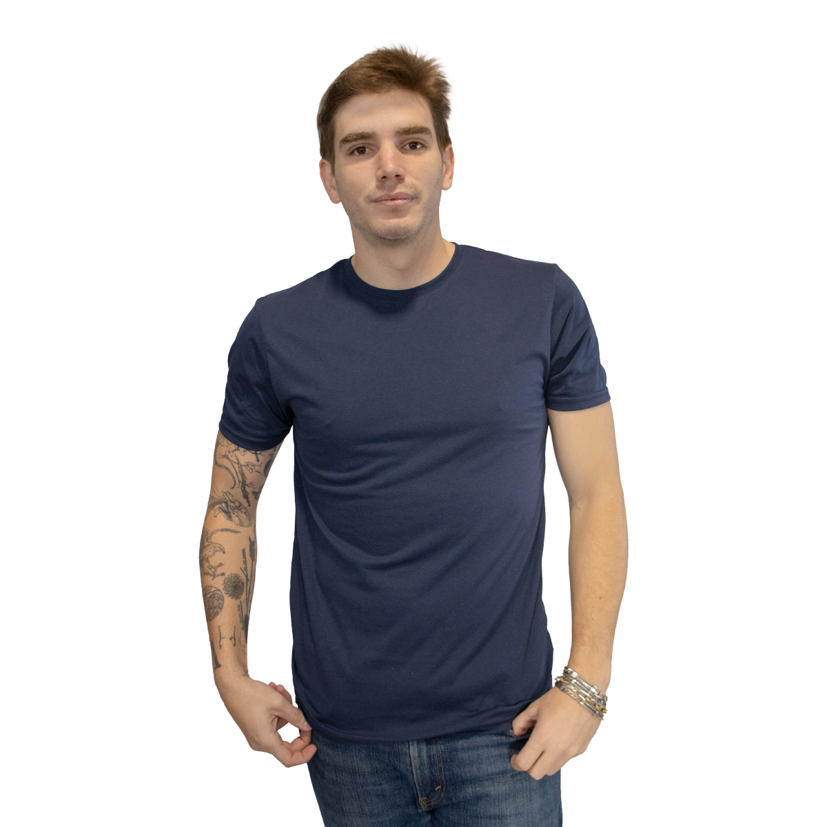 Playera Básica Indicum Denim para Hombre