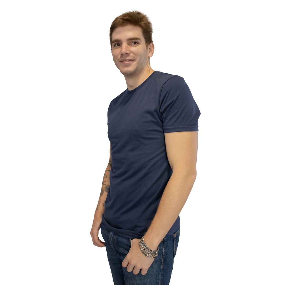 Foto 3 pulgar | Playera Básica Indicum Denim para Hombre