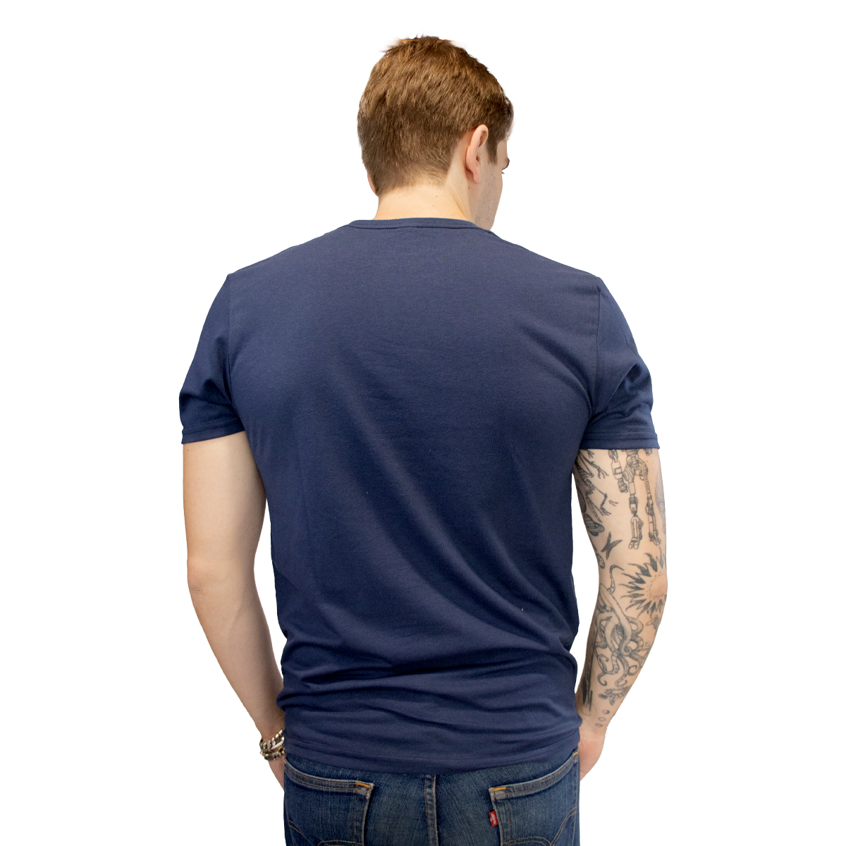 Foto 4 pulgar | Playera Básica Indicum Denim para Hombre