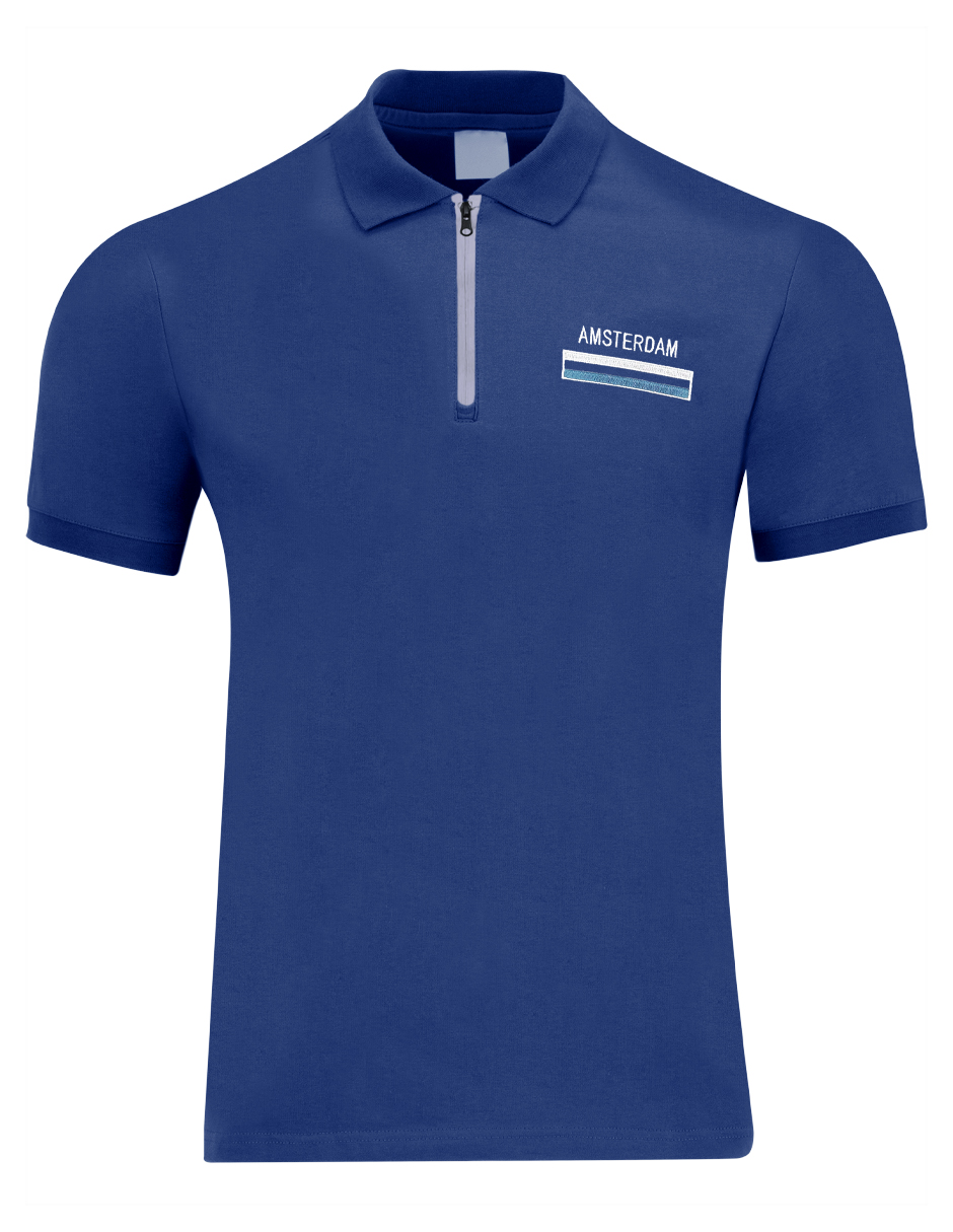 Foto 4 pulgar | Playera Caballero George-le2435 Roosevelt Azul Marino