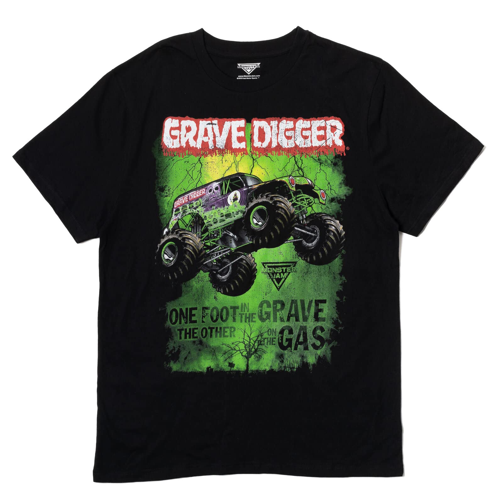 Camiseta Monster Jam Grave Digger Negra Para Hombre, Talla L - Venta Internacional.