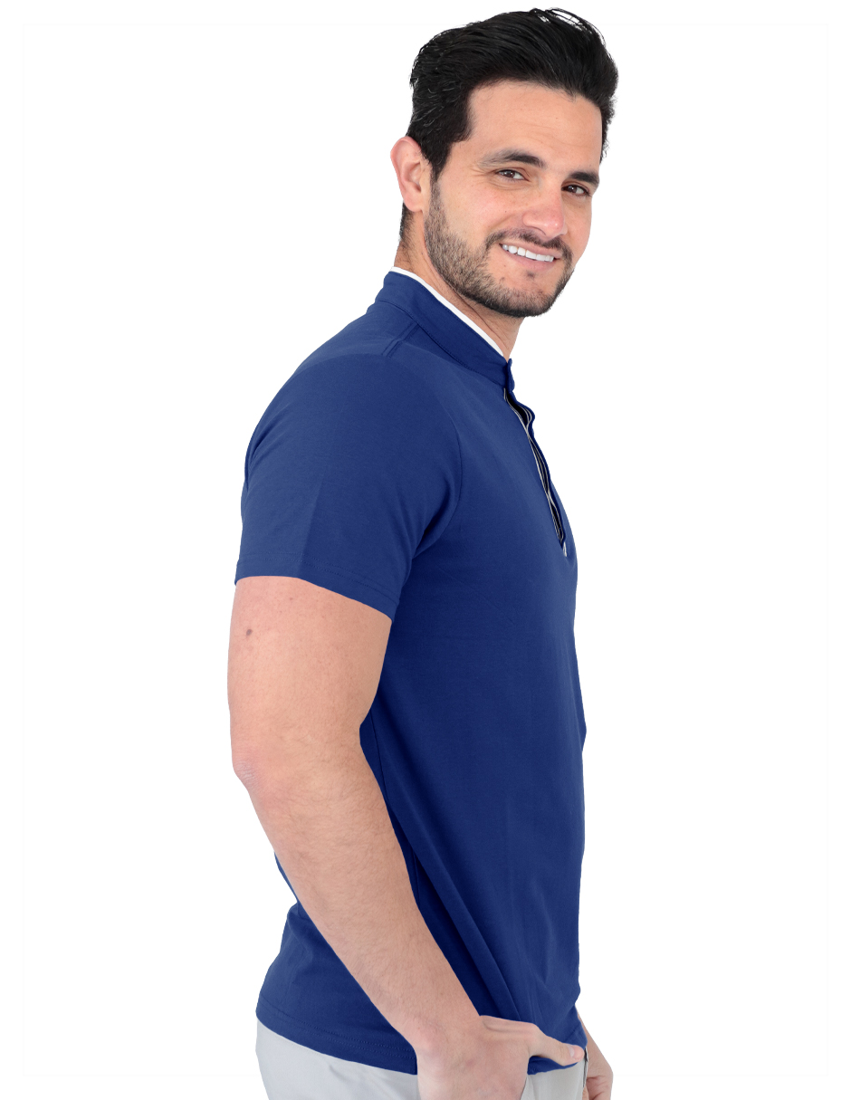 Foto 3 pulgar | Playera George-le2453 Roosevelt Azul Cielo