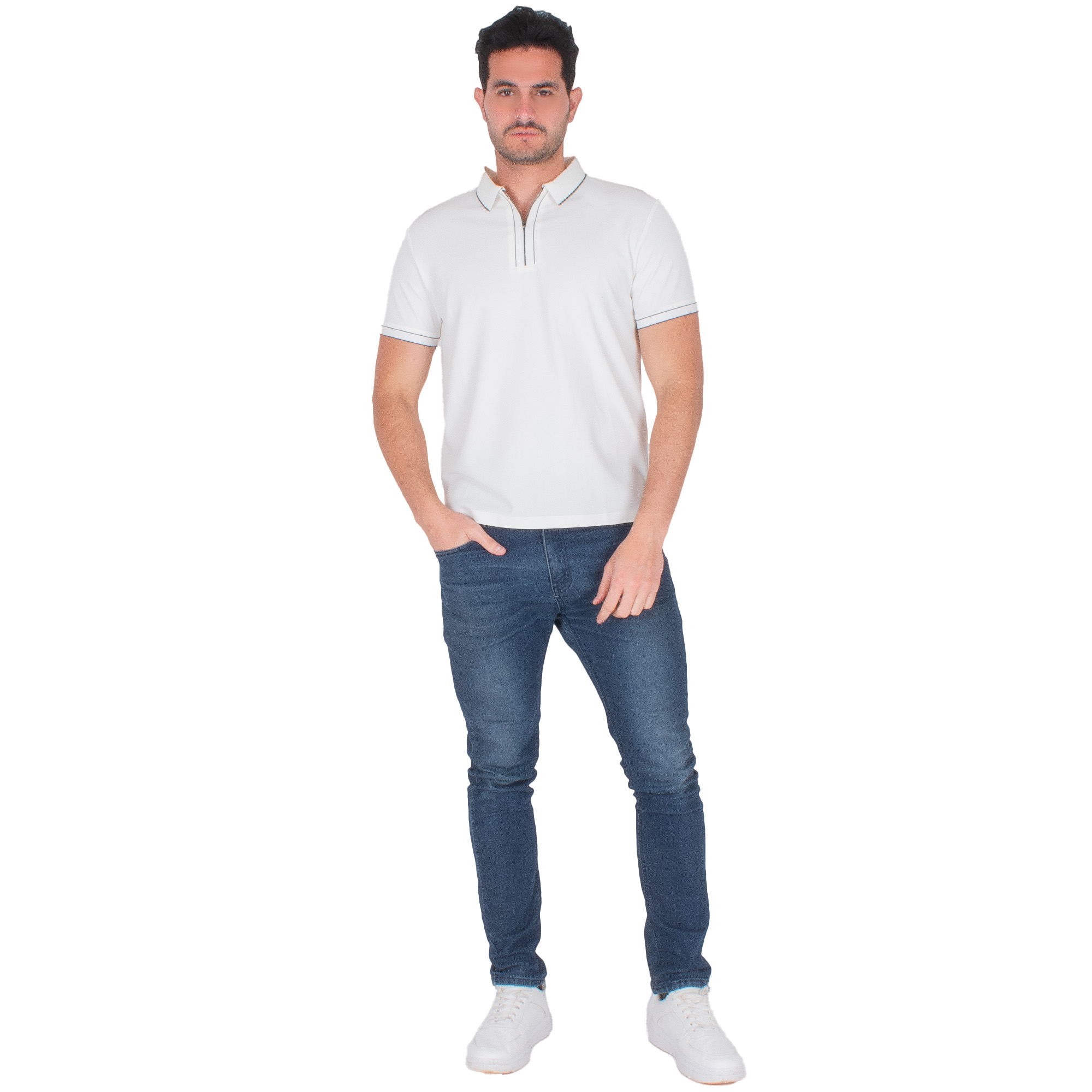 Foto 4 pulgar | Generra | Playera Tipo Polo Con Ribete Para Hombre