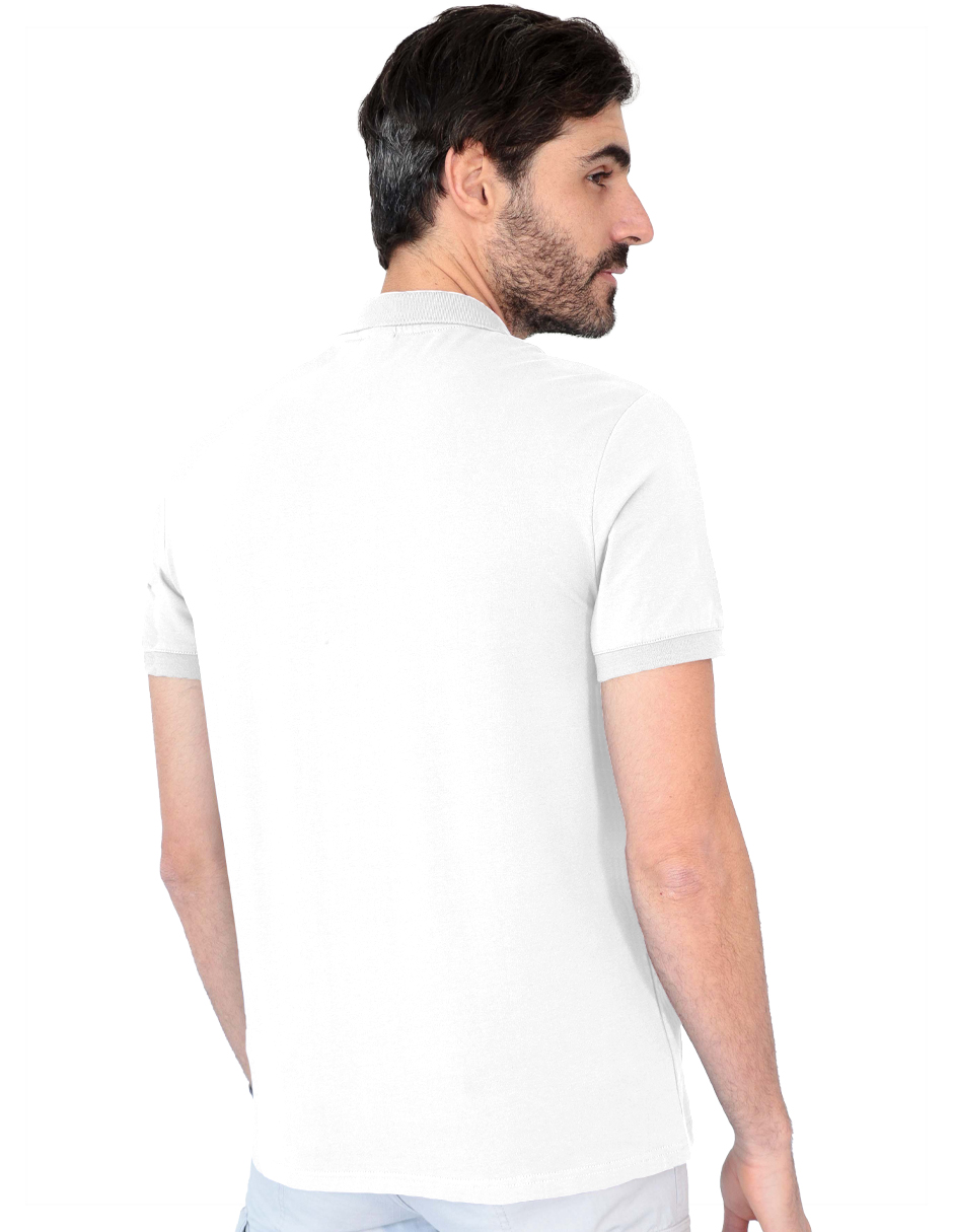 Foto 3 pulgar | Playera Caballero George-le2435 Roosevelt Blanco