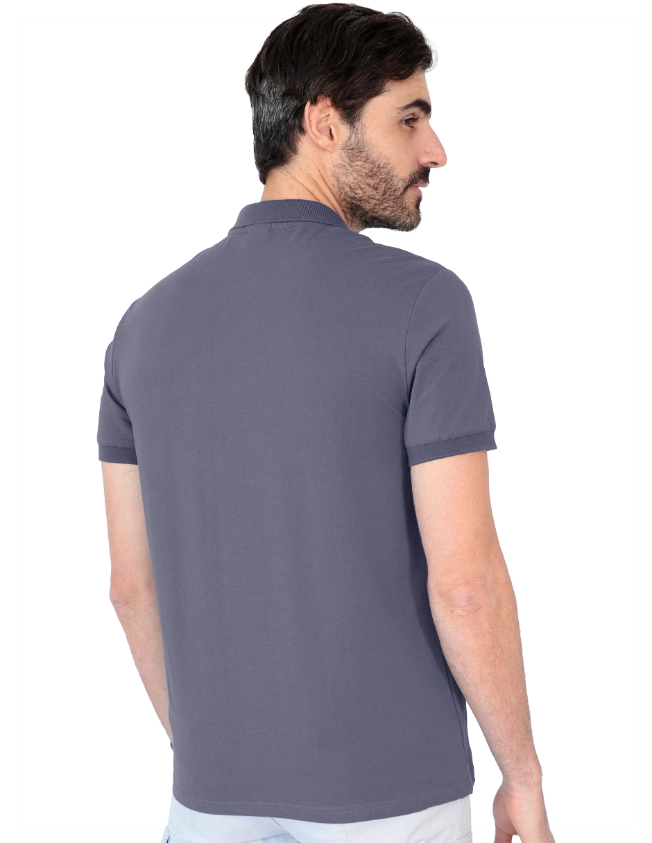 Foto 2 | Playera Caballero George-le2435 Roosevelt Gris