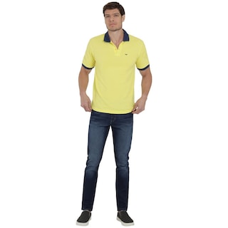 Foto 4 | Playera Lee Hombre Quality Genuine Slim Fit 270 Amarillo