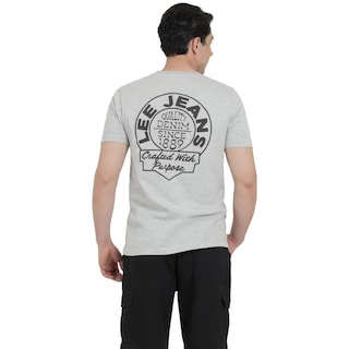 Foto 3 | Playera Lee Hombre Vintage Slim Fit 303 Gris
