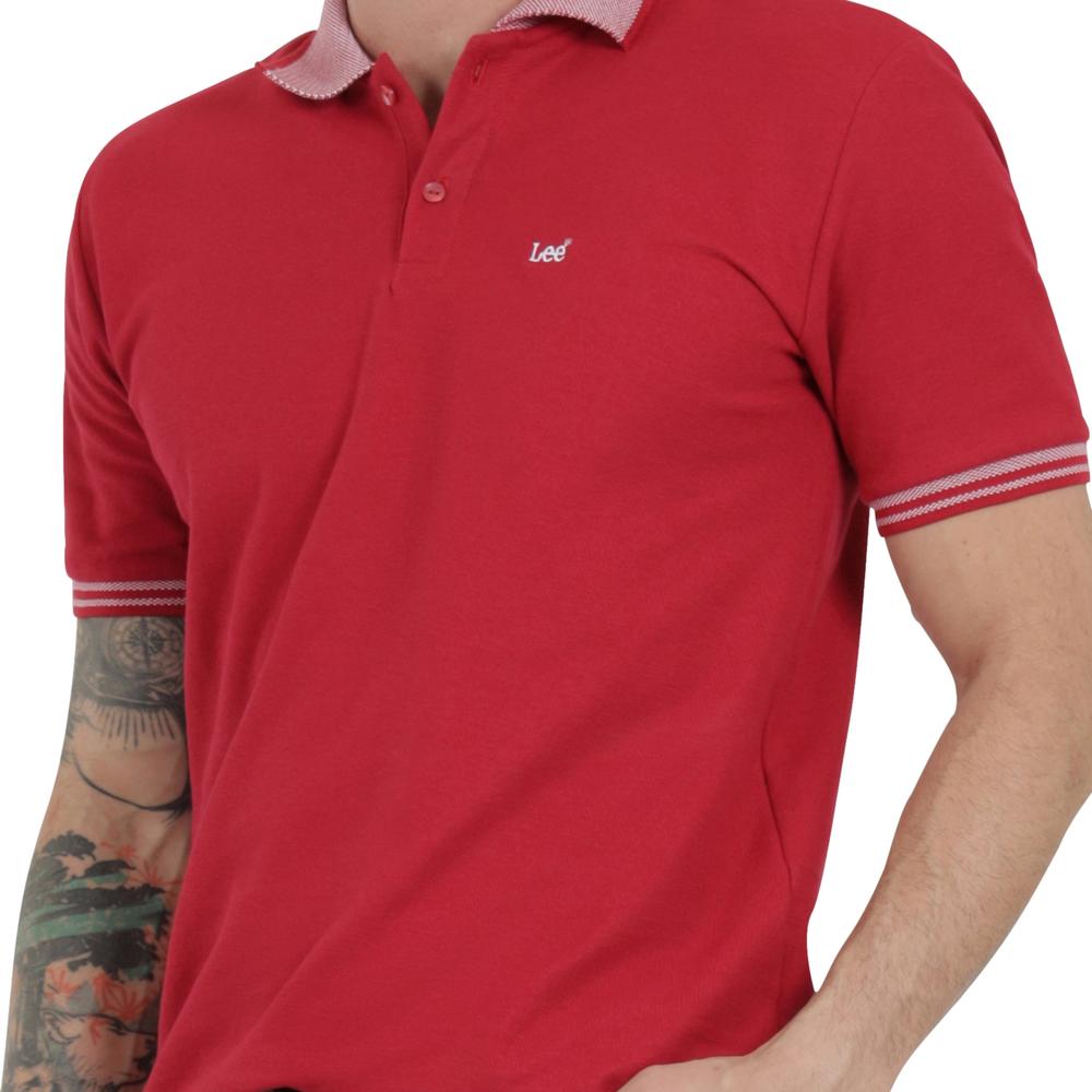 Foto 6 pulgar | Playera Lee Hombre Quality Genuine Slim Fit 272 Rojo
