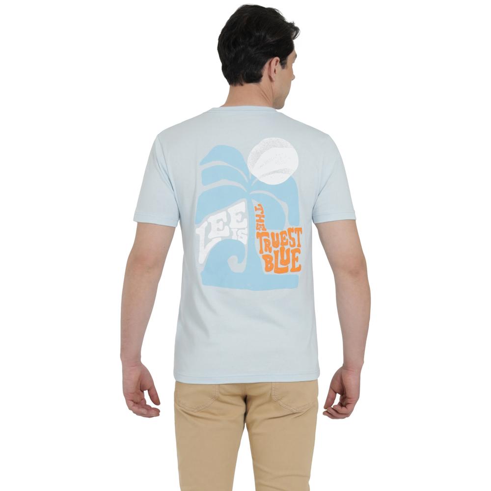 Foto 4 pulgar | Playera Lee Hombre Vintage Slim Fit 295 Azul Cielo