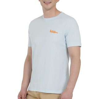Foto 5 | Playera Lee Hombre Vintage Slim Fit 295 Azul Cielo