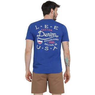 Foto 3 | Playera Lee Hombre Vintage Slim Fit 287 Azul