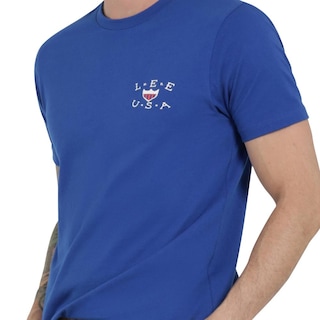 Foto 5 | Playera Lee Hombre Vintage Slim Fit 287 Azul