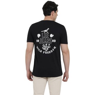 Foto 3 | Playera Lee Hombre Vintage Slim Fit 288 Negro