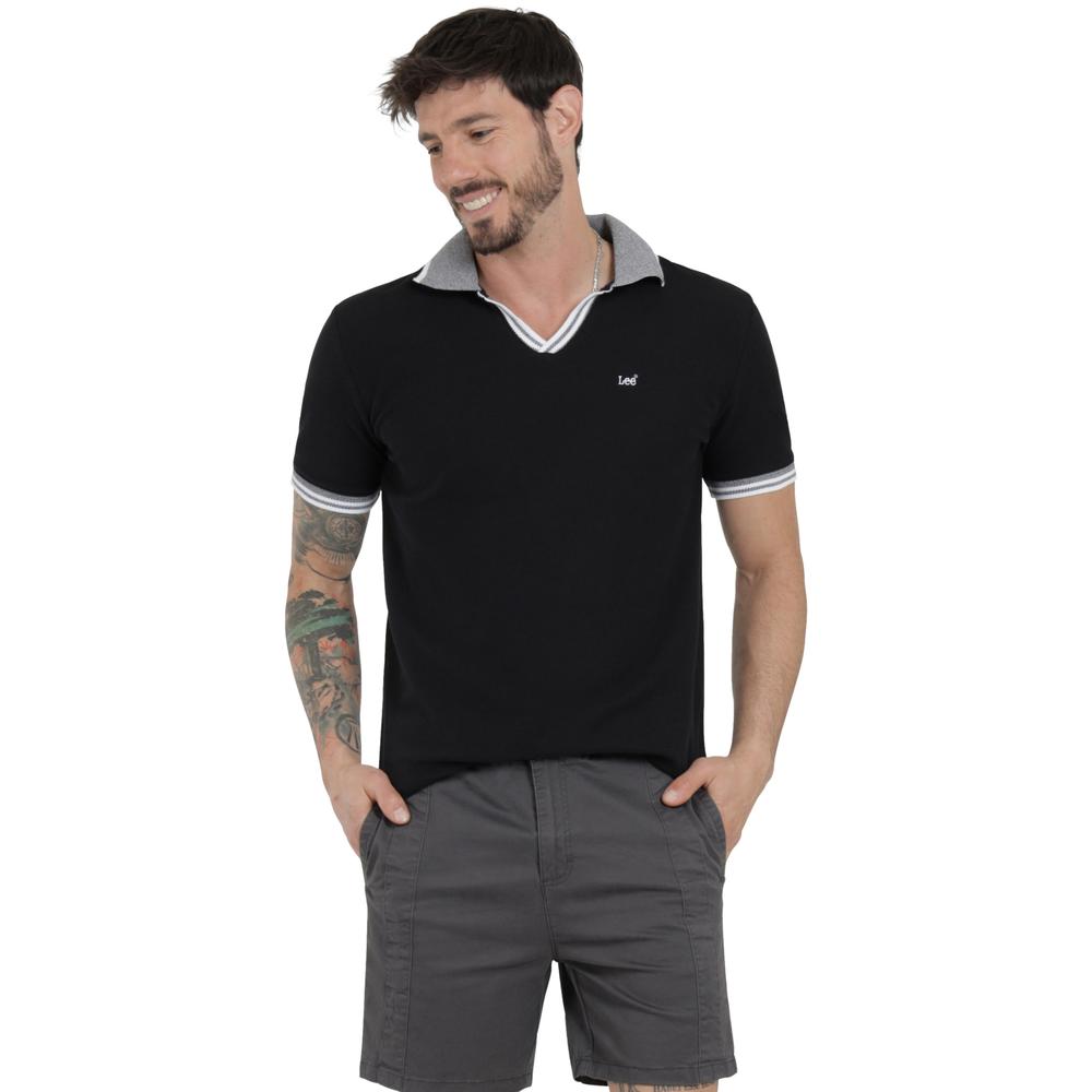 Playera Lee Hombre Quality Genuine Slim Fit 273 Negro