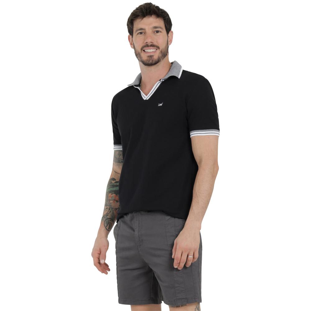 Foto 3 pulgar | Playera Lee Hombre Quality Genuine Slim Fit 273 Negro