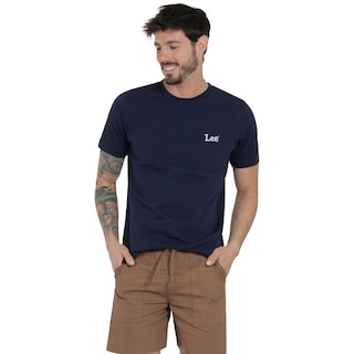 Foto 1 | Playera Lee Hombre Vintage Slim Fit 244 Azul Marino