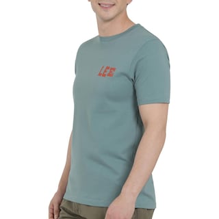 Foto 5 | Playera Lee Hombre Vintage Slim Fit 269 Verde Lima