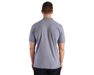 Foto 2 | Playera Tipo Polo Para Hombre Marca Rams Cottons Modelo Roger Color Azul Acero Slim Fit