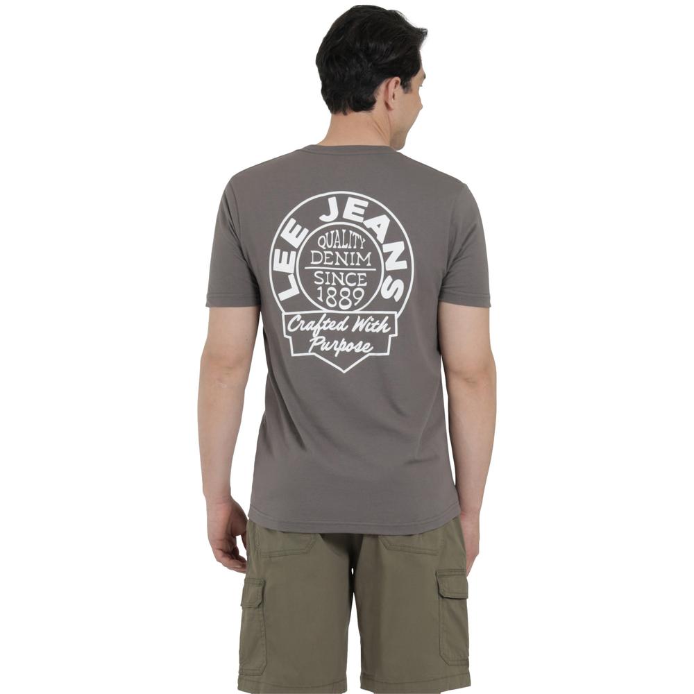 Foto 4 pulgar | Playera Lee Hombre Vintage Slim Fit 264 Gris Oscuro