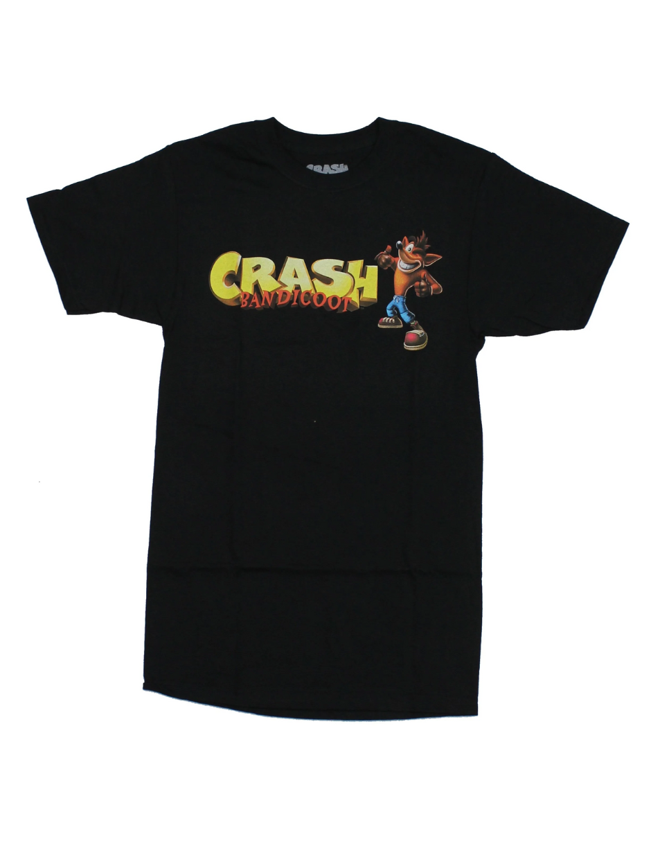 Foto 4 pulgar | Playera De Algodón Crash Bandicoot Color Negra Talla Mediana