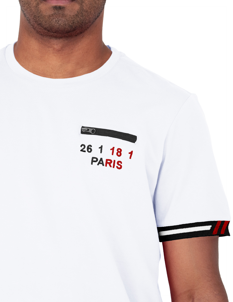 Foto 4 pulgar | Playera Hombre Roosevelt Tish-le2507 Blanco