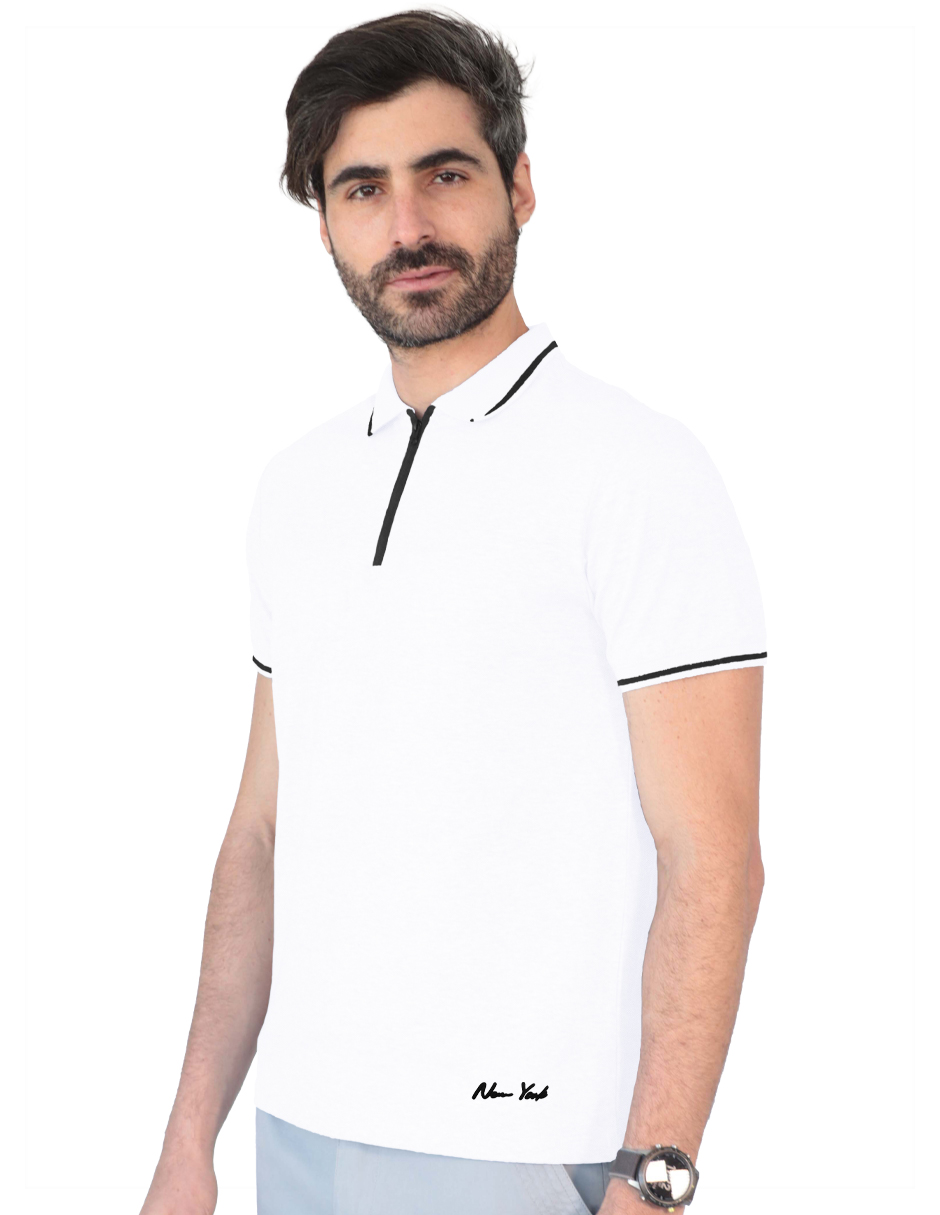 Foto 3 pulgar | Playera Hombre Roosevelt George-le2432 Blanco