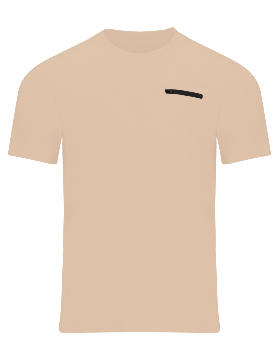 Foto 5 pulgar | Playera Basica Roosevelt Tish-le2506 Beige