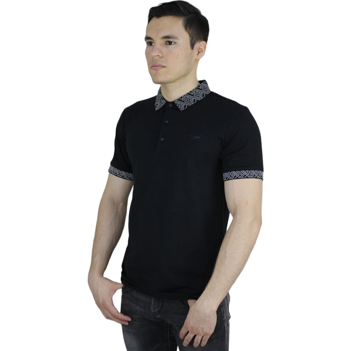 Playera Barabas 3p01 Black Silver para Hombre