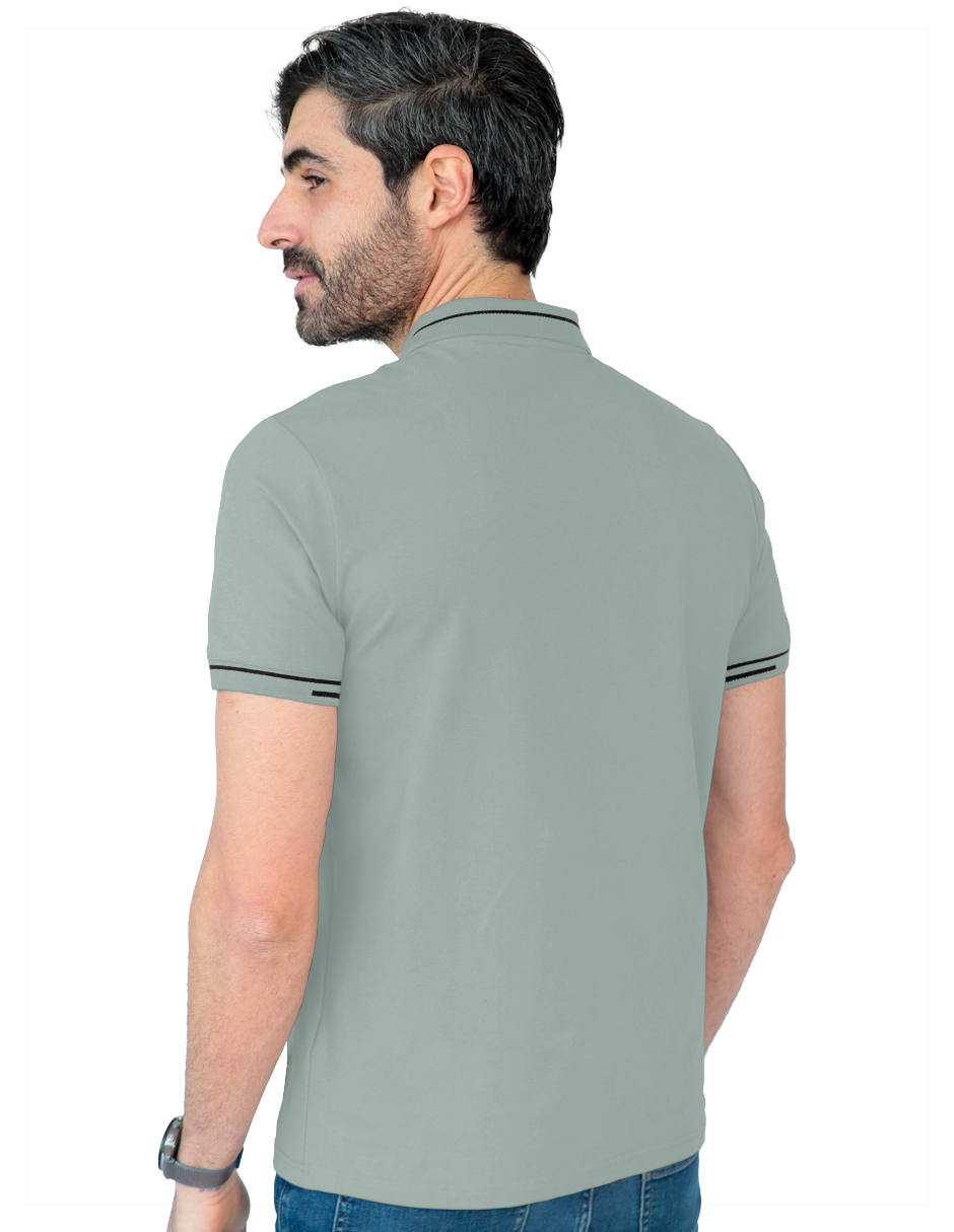 Foto 3 pulgar | Playera Hombre Roosevelt George-le2442 Verde Claro