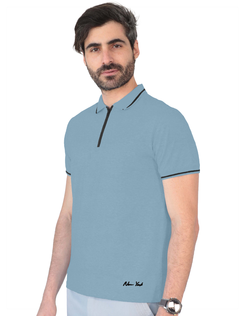 Foto 2 | Playera Hombre Roosevelt George-le2432 Azul