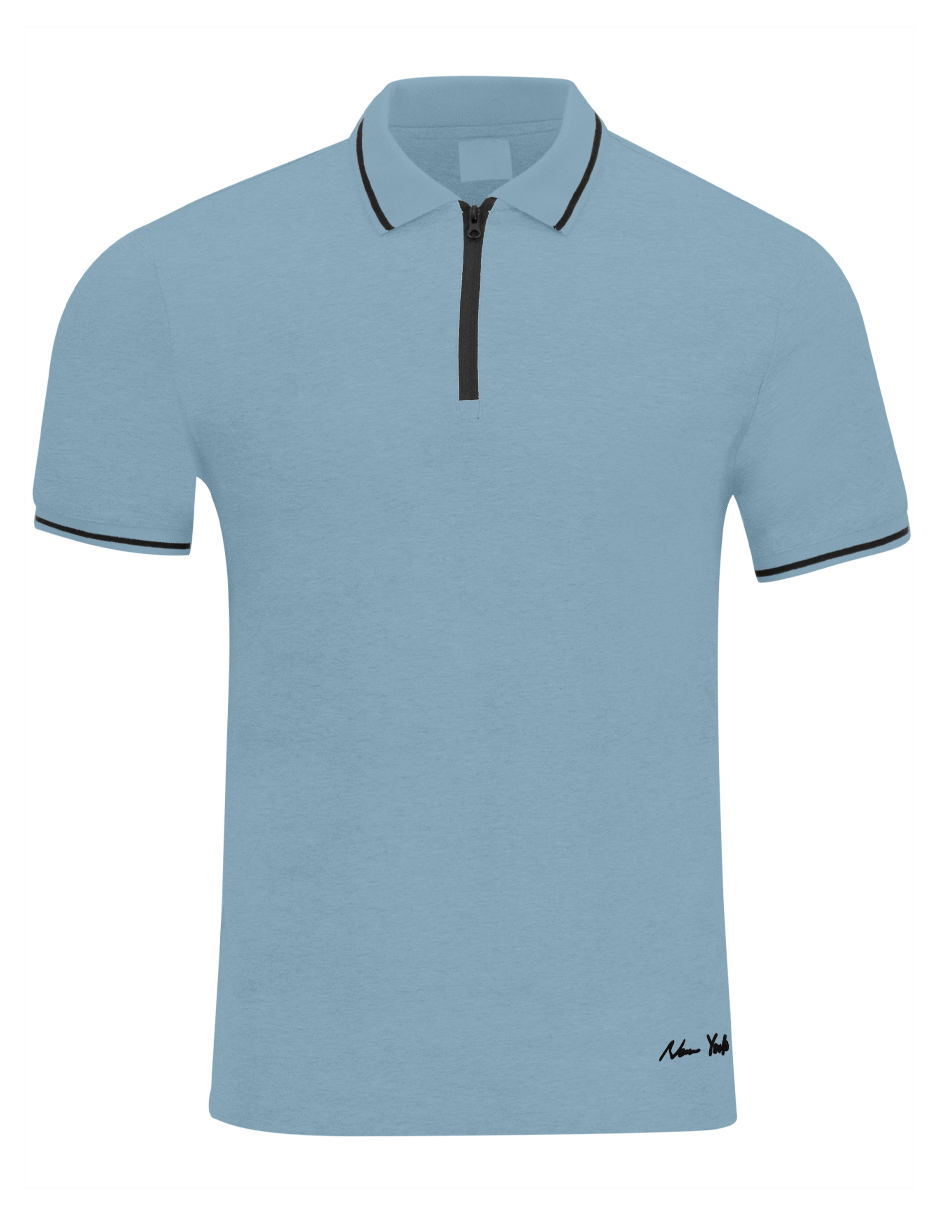 Foto 5 pulgar | Playera Hombre Roosevelt George-le2432 Azul