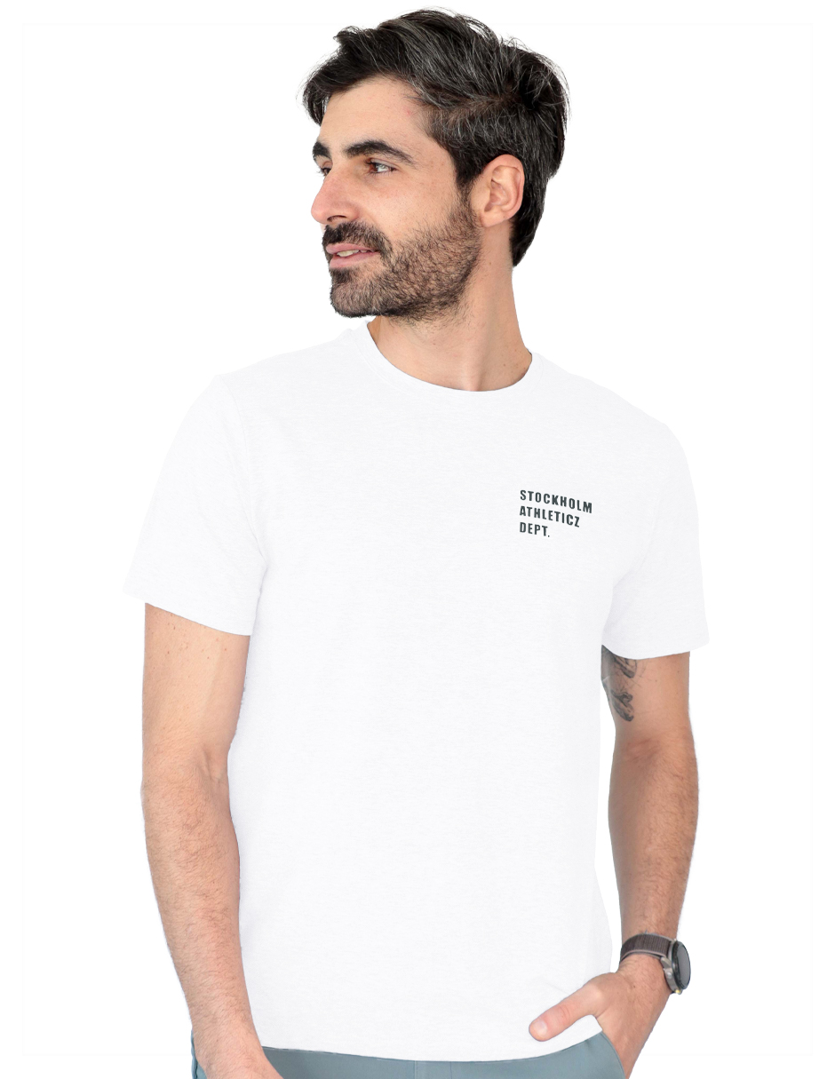 Playera Caballero Tish-le2510 Roosevelt Blanco