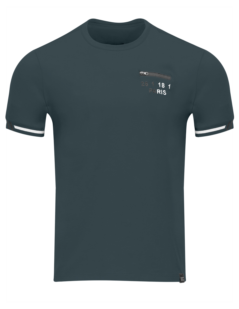 Foto 5 pulgar | Playera Hombre Roosevelt Tish-le2507 Gris Obscuro