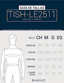 Foto 5 | Playera Hombre Tish-le2511 Roosevelt Café
